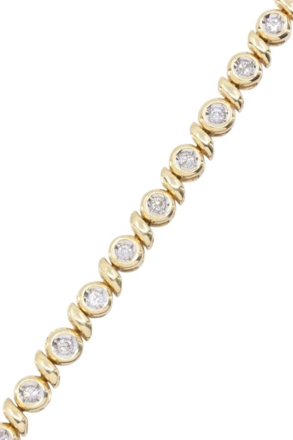 BRACELET LIGNE DIAMANTS — vue 3