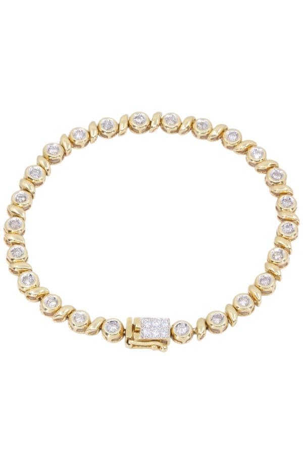 BRACELET LIGNE DIAMANTS — vue 4