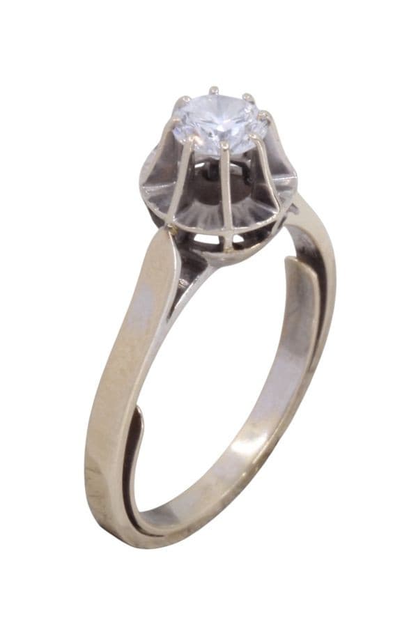 SOLITAIRE ANCIEN DIAMANT — vue 3