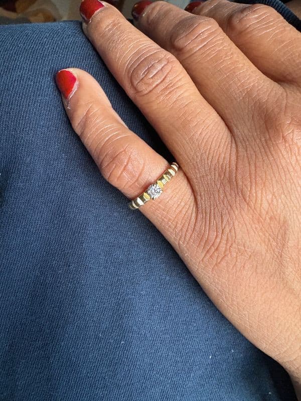 SOLITAIRE BOUCHERON "CLOU DE PARIS" — vue 2