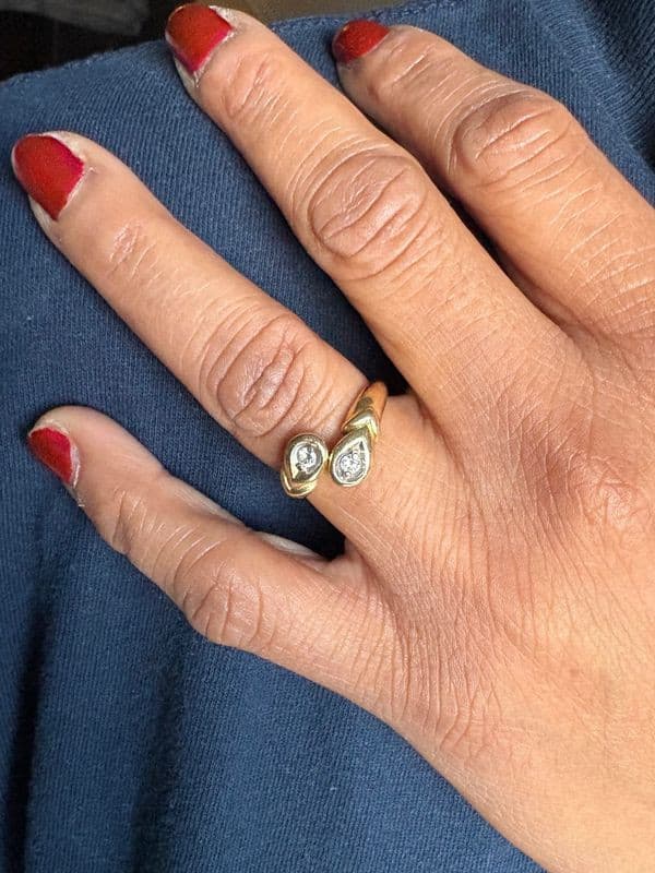 BAGUE TOI ET MOI DIAMANTS — vue 2
