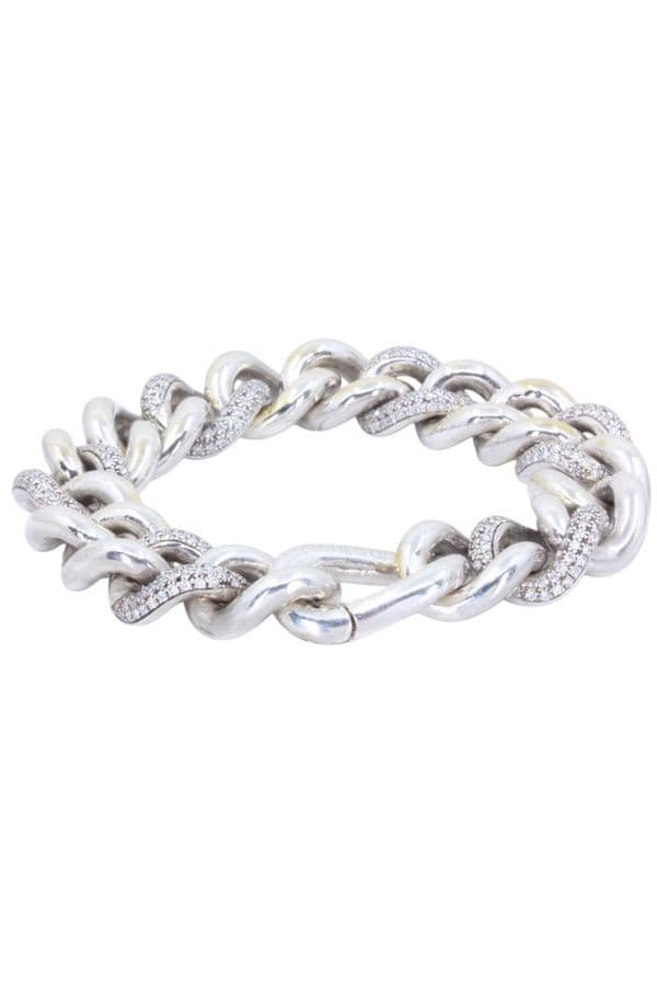 COLLIER - BRACELET PIANEGONDA ARGENT DIAMANTS — vue 3
