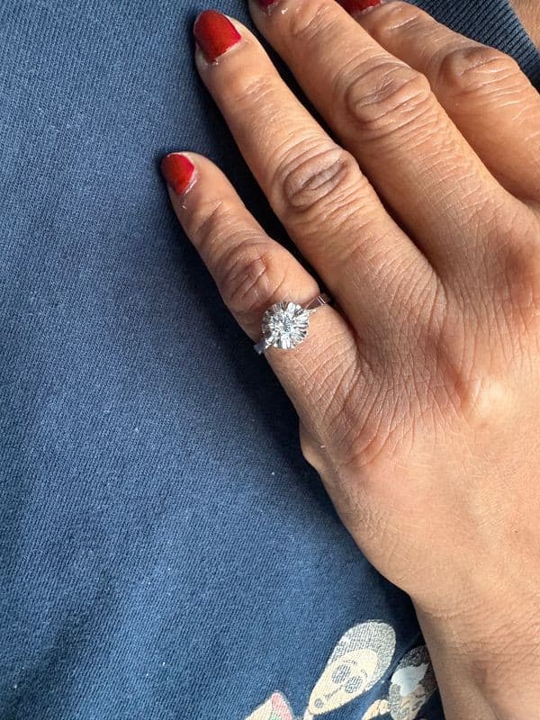 SOLITAIRE ANCIEN DIAMANT — vue 2