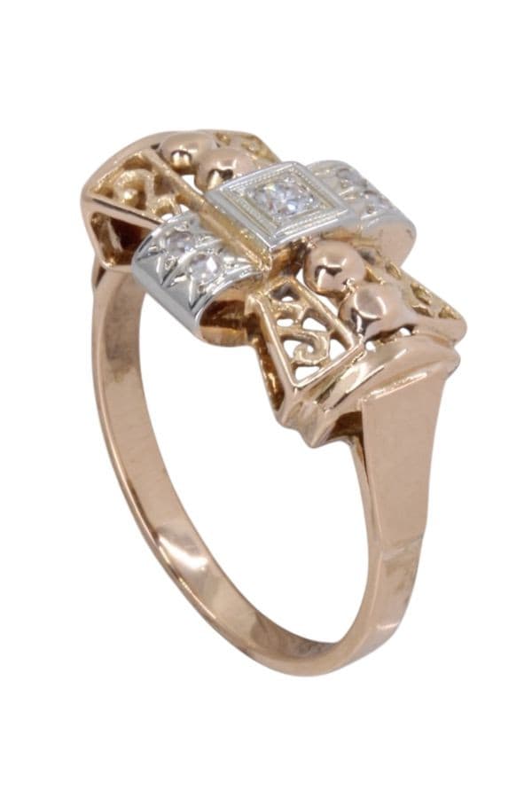 BAGUE ANCIENNE 2 ORS NOEUD — vue 4