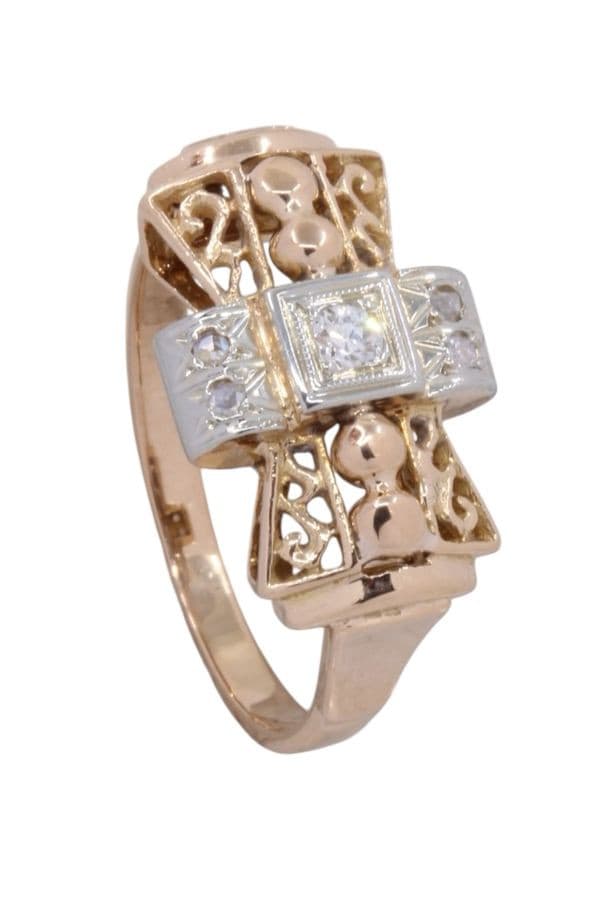 BAGUE ANCIENNE 2 ORS NOEUD — vue 5