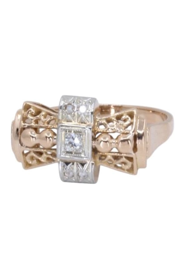 BAGUE ANCIENNE 2 ORS NOEUD — vue 6
