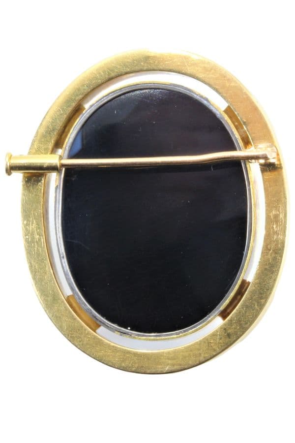 BROCHE CAMÉE ANCIENNE — vue 3