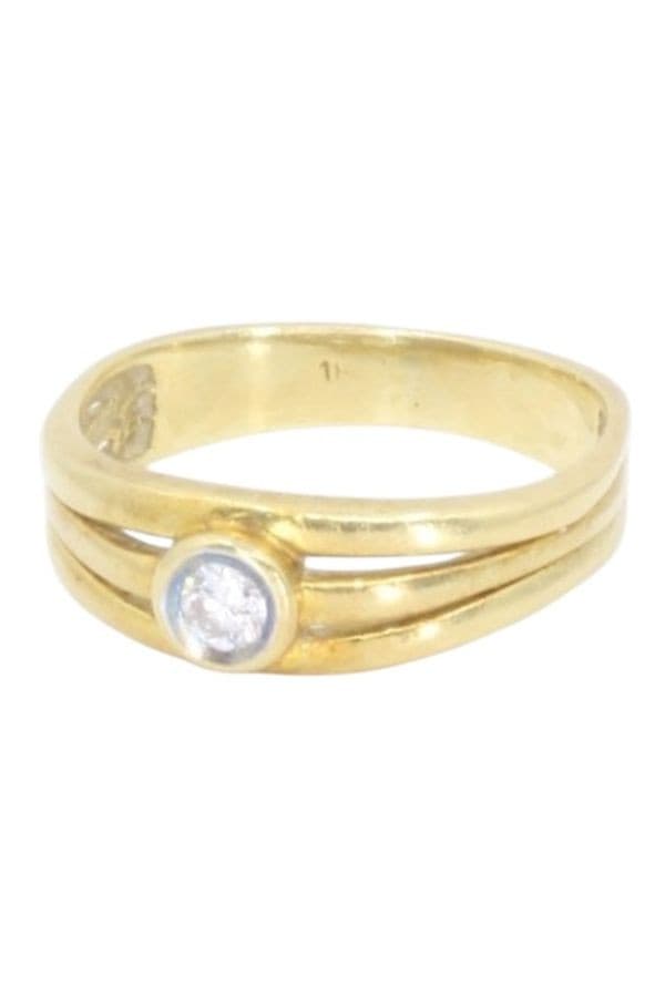 BAGUE SOLITAIRE DIAMANT MODERNE — vue 6