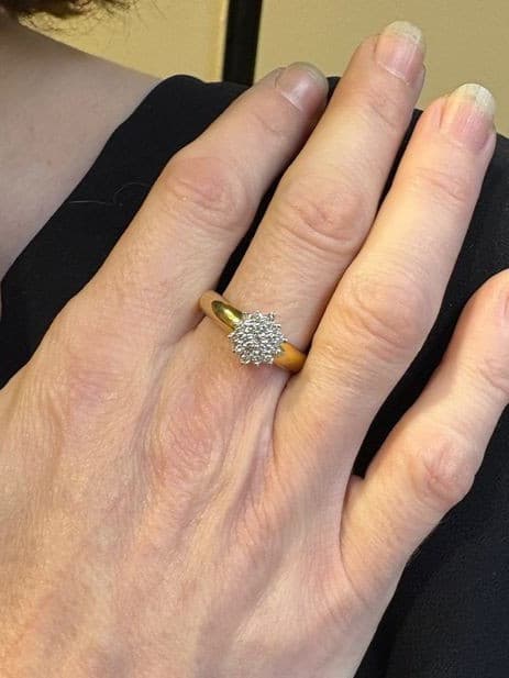 BAGUE FLEUR DIAMANTS — vue 2
