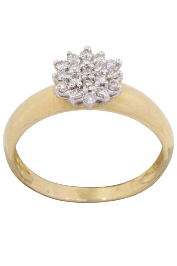 BAGUE FLEUR DIAMANTS — vue 1