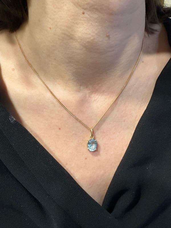 PENDENTIF TOPAZE MODERNE — vue 2