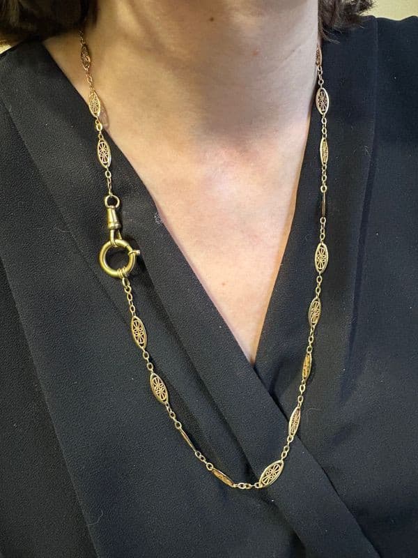 COLLIER FILIGRANE ANCIEN — vue 2