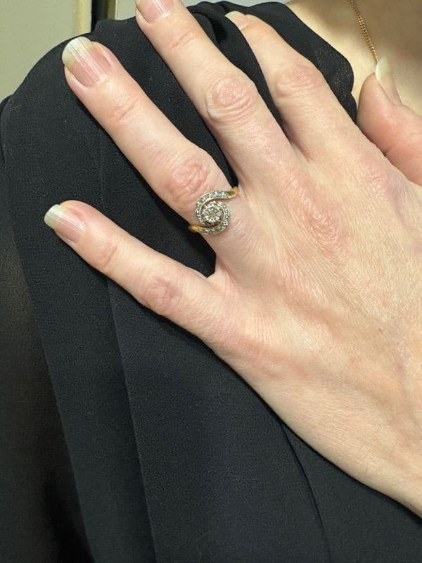 BAGUE TOURBILLON DIAMANT — vue 2
