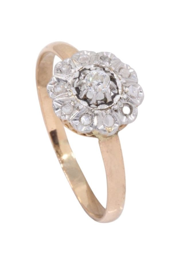 BAGUE MARGUERITE DIAMANTS — vue 3