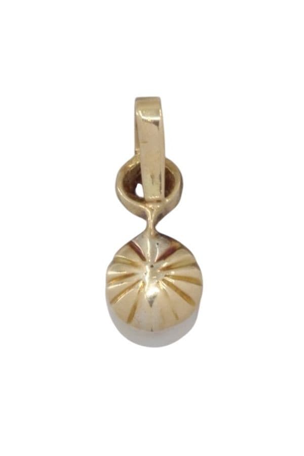 PENDENTIF PERLE ET DIAMANT — vue 3