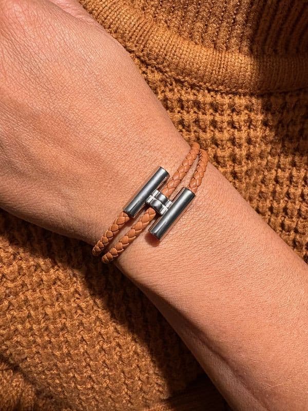 BRACELET HERMÈS TOURNIS TRESSÉ — vue 2