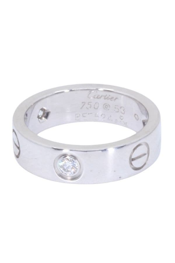BAGUE CARTIER LOVE 3 DIAMANTS — vue 6