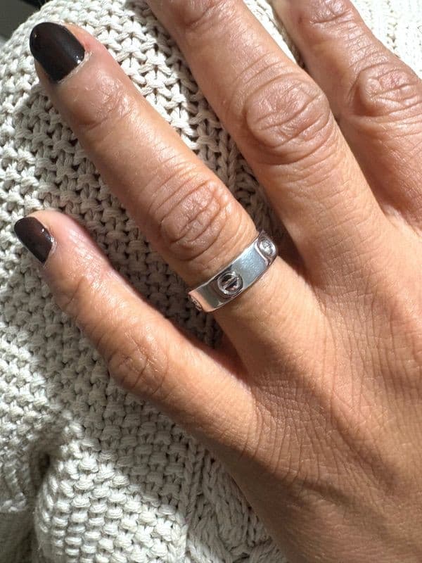 BAGUE CARTIER LOVE 3 DIAMANTS — vue 2