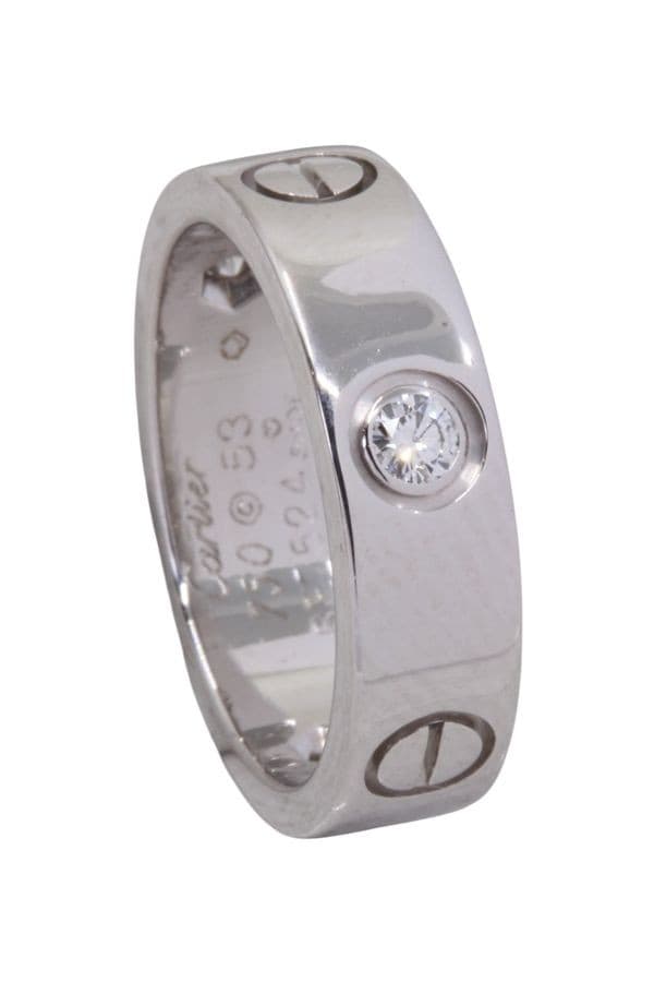 BAGUE CARTIER LOVE 3 DIAMANTS — vue 5
