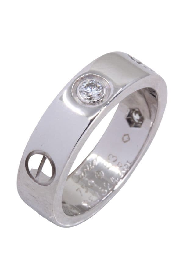 BAGUE CARTIER LOVE 3 DIAMANTS — vue 3