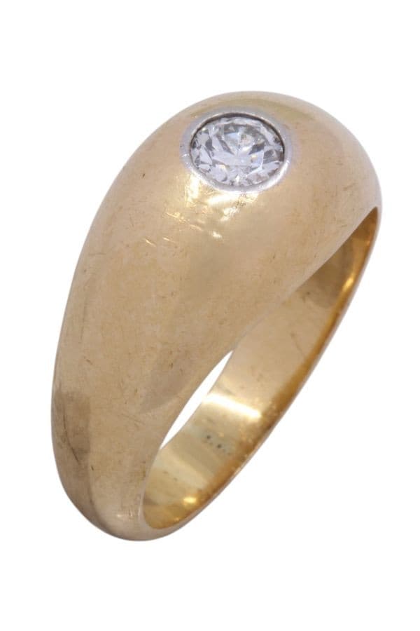 BAGUE JONC ANGLAIS DIAMANT — vue 4