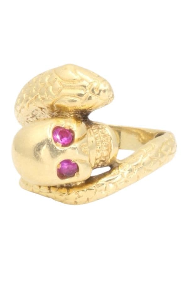 BAGUE MODERNE SERPENT RUBIS — vue 6