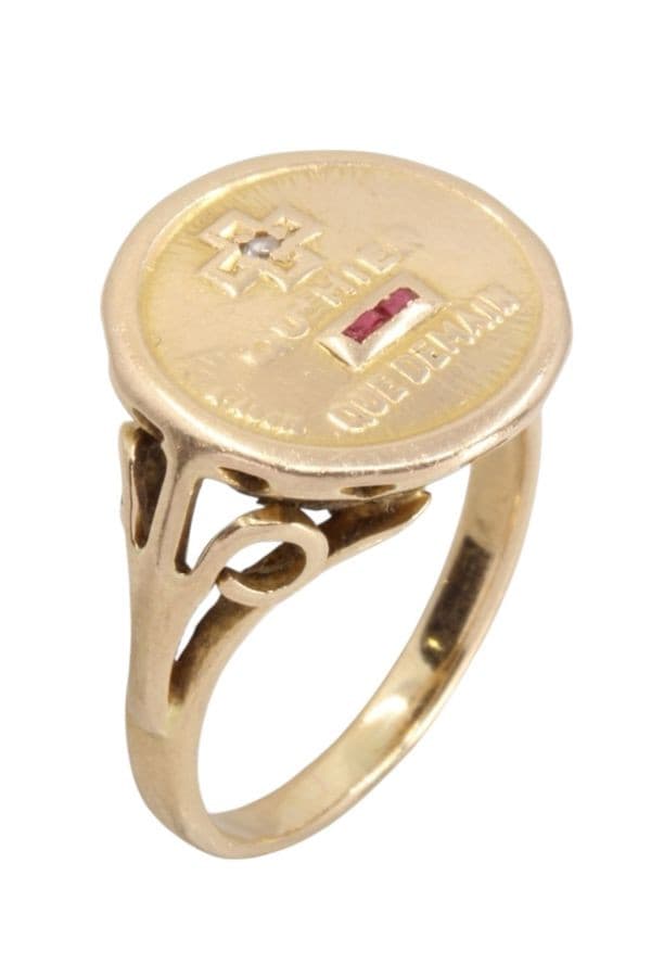 BAGUE AUGIS MEDAILLE D'AMOUR — vue 3
