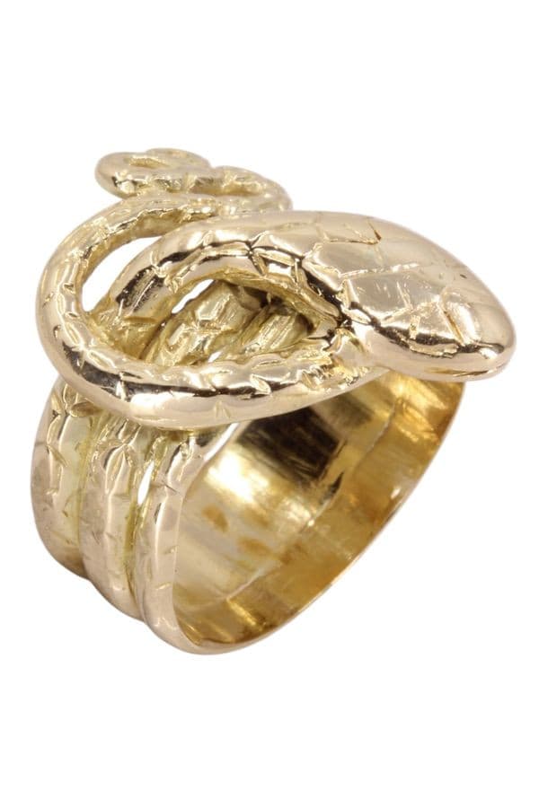 BAGUE ANCIENNE SERPENT — vue 3
