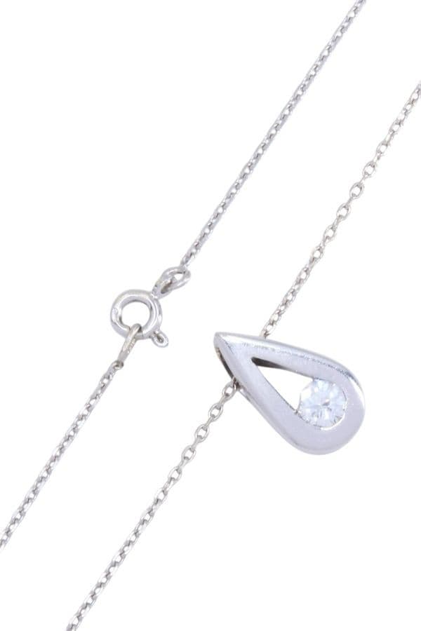 COLLIER GOUTTE DIAMANT SOLITAIRE — vue 3