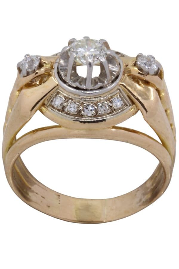 BAGUE DIAMANTS 1950'