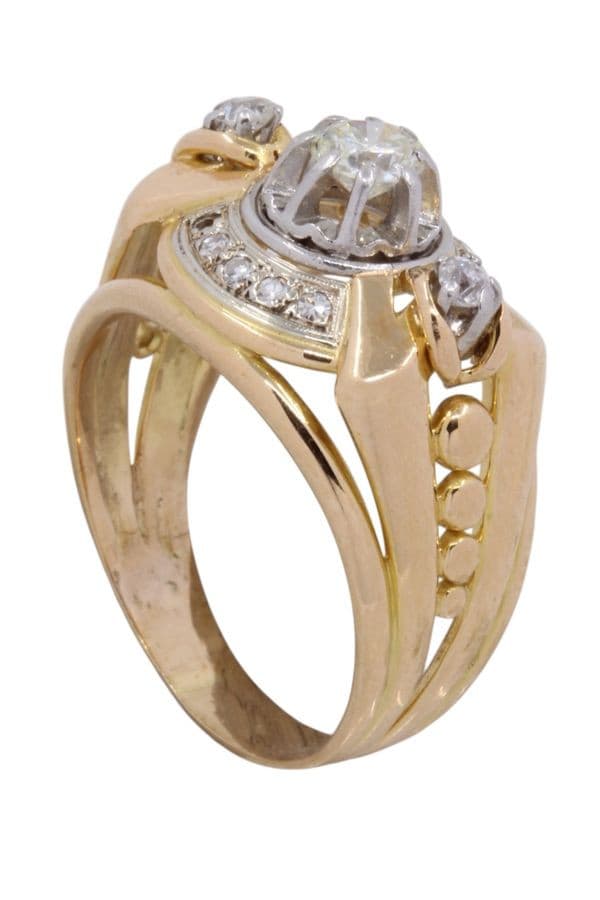 BAGUE DIAMANTS 1950' — vue 3