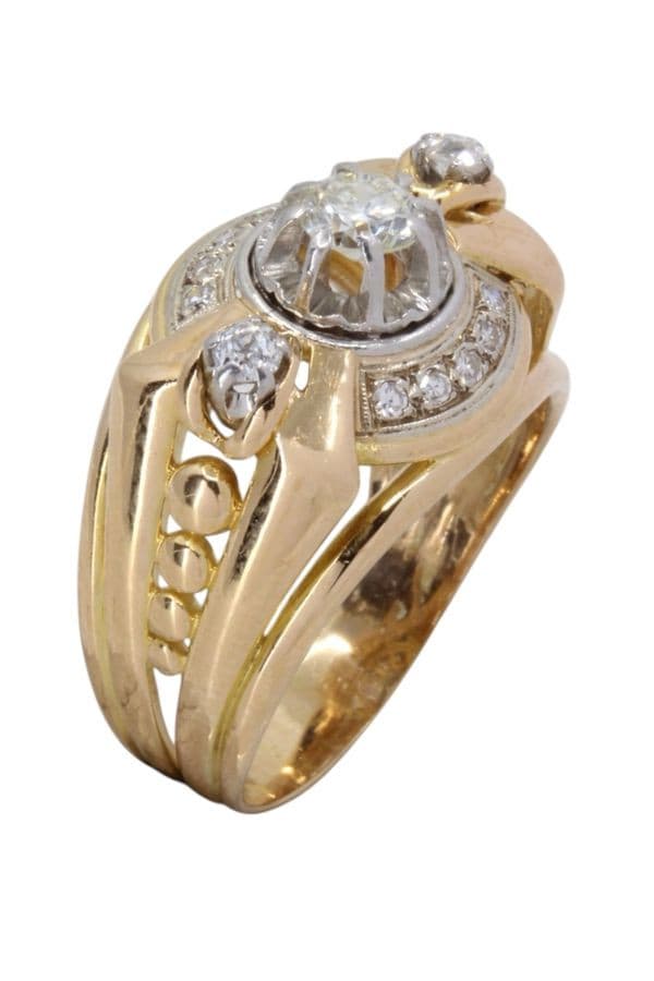BAGUE DIAMANTS 1950' — vue 4