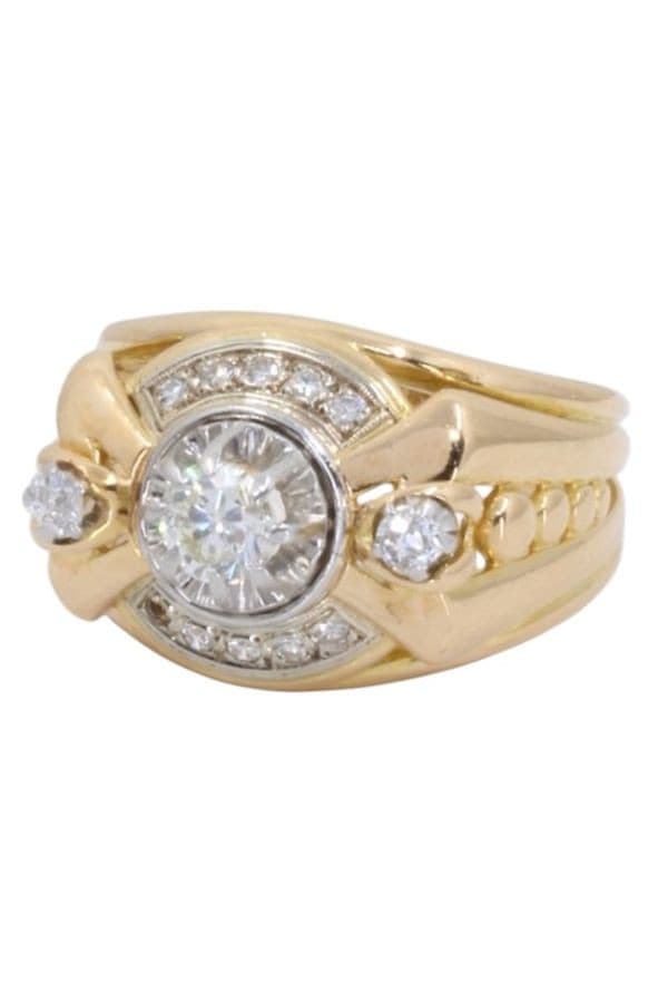 BAGUE DIAMANTS 1950' — vue 5