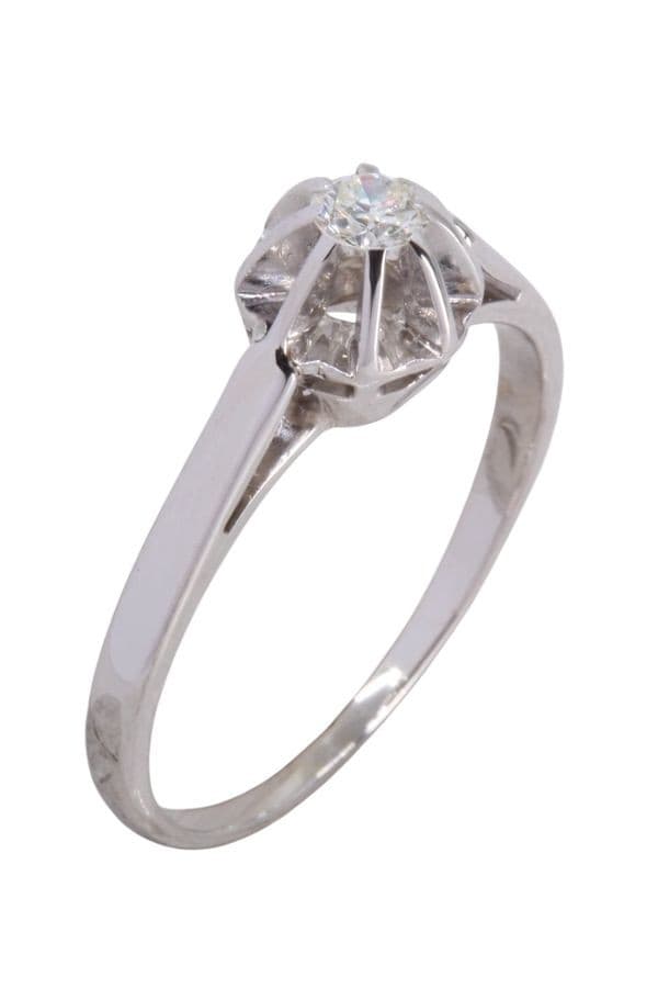 SOLITAIRE DIAMANT 0.15 CARAT — vue 3