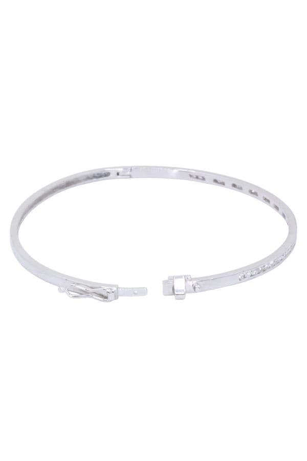 BRACELET JONC OUVRANT DIAMANTS — vue 3