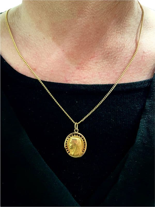 MÉDAILLE VIERGE SIGNÉE E.DROPSY — vue 2