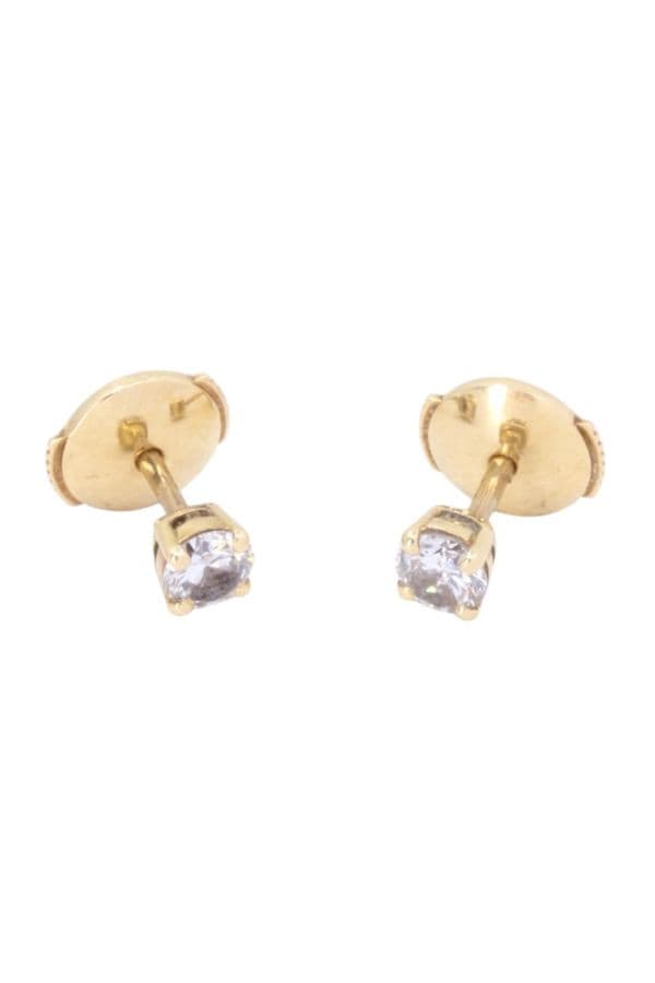 BOUCLES D'OREILLES CLOUS DIAMANTS — vue 3