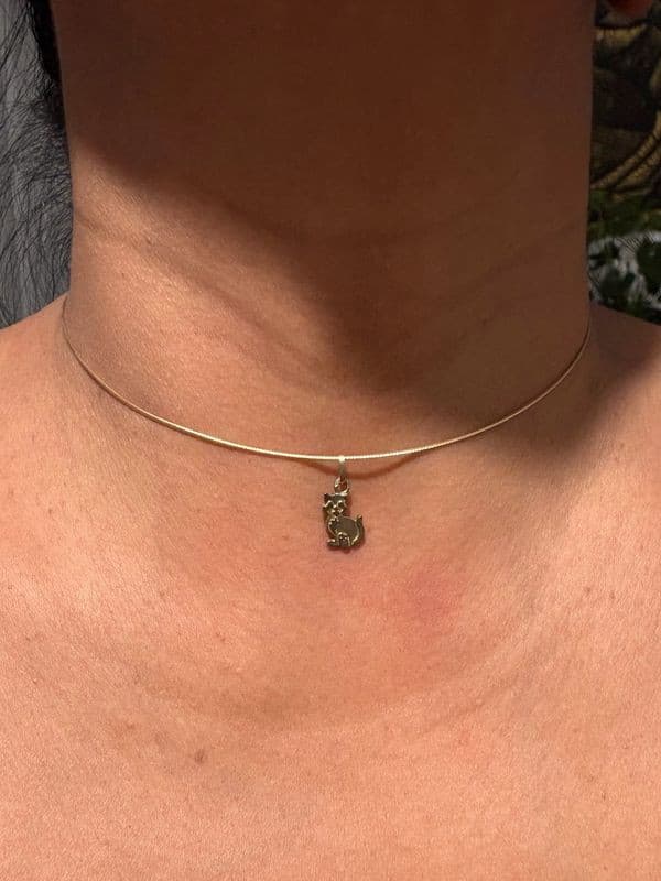 PENDENTIF MODERNE CHAT — vue 2