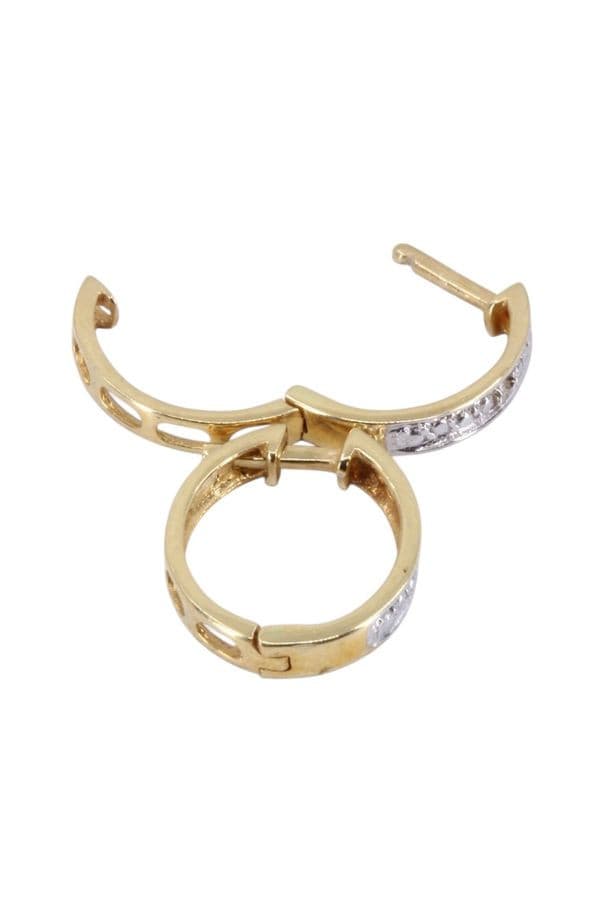 BOUCLES D'OREILLES MODERNES 2 ORS — vue 3