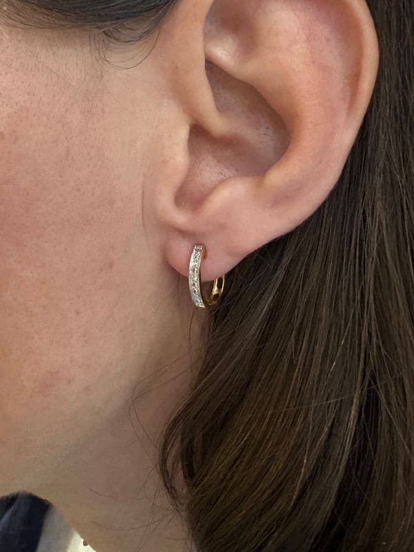 BOUCLES D'OREILLES MODERNES 2 ORS — vue 2