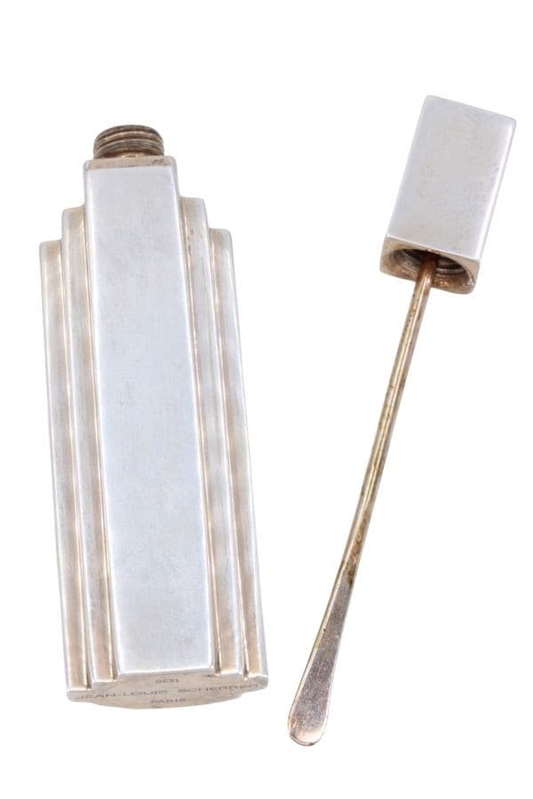 FLACON PARFUM ARGENT SCHERRER — vue 2