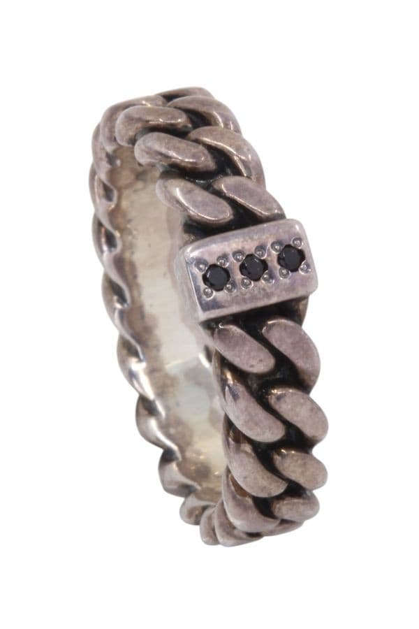 BAGUE CHAINE ARGENT — vue 4