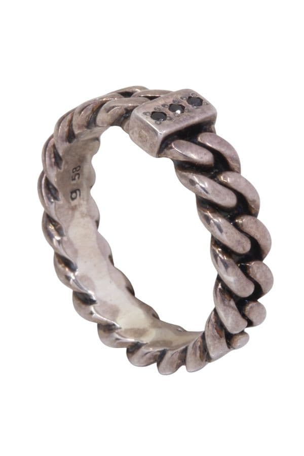 BAGUE CHAINE ARGENT — vue 5