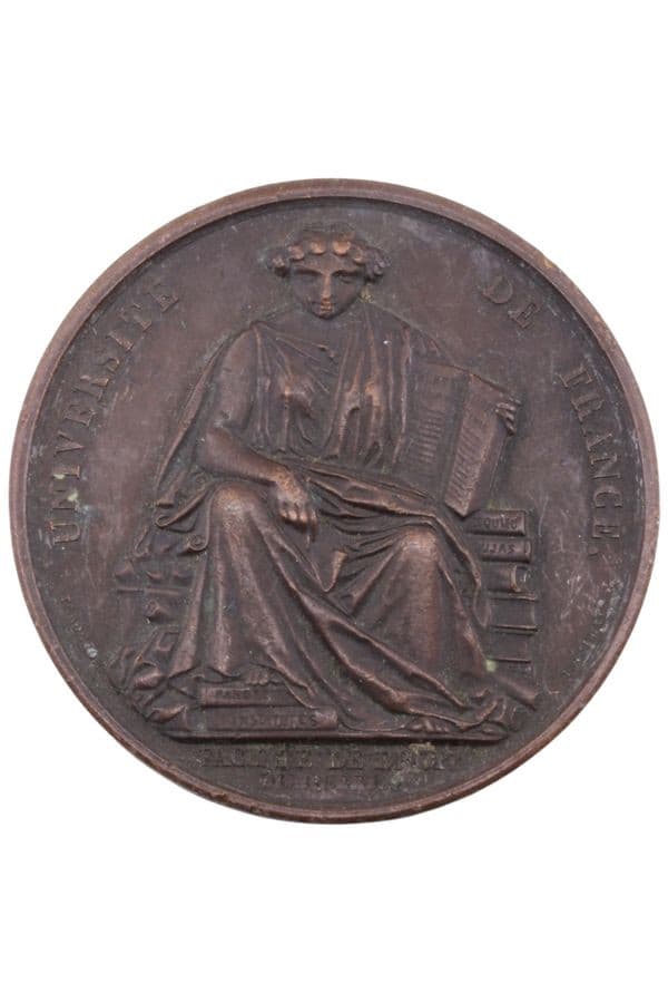 MÉDAILLE FACULTE DE DROIT — vue 1