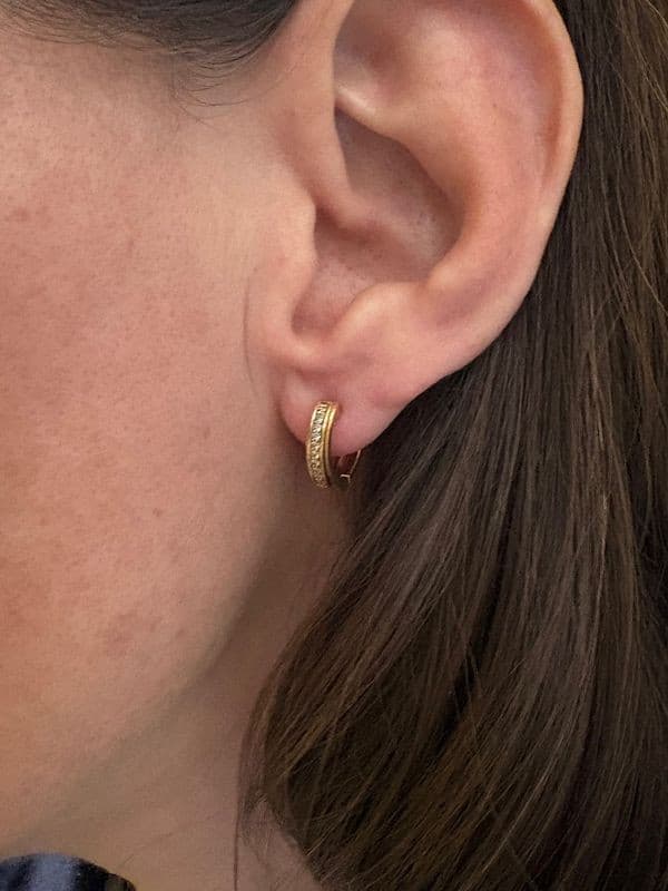BOUCLES D'OREILLES DIAMANTS — vue 2