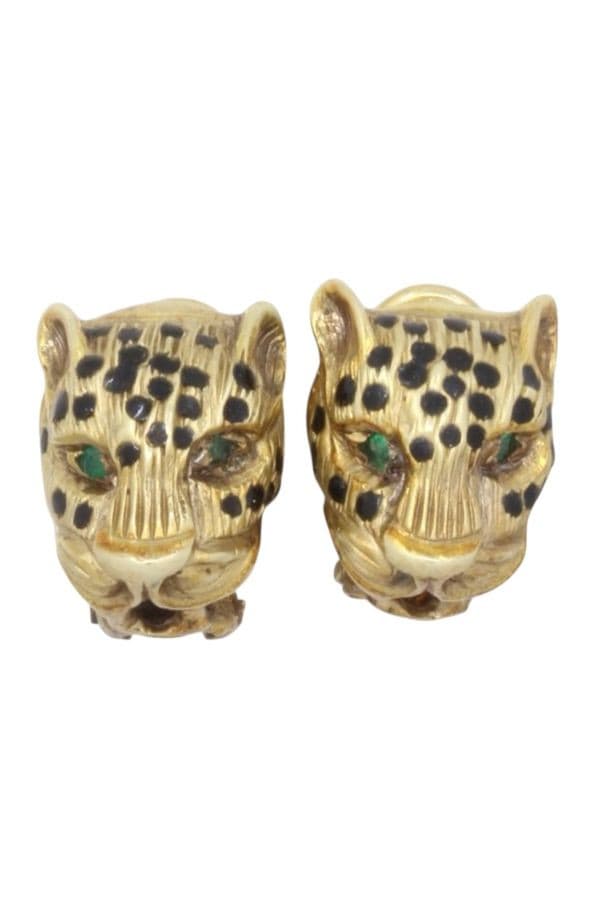BOUCLES D'OREILLES PANTHÈRES — vue 1
