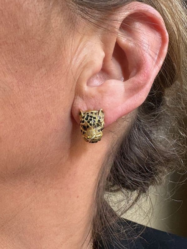 BOUCLES D'OREILLES PANTHÈRES — vue 2