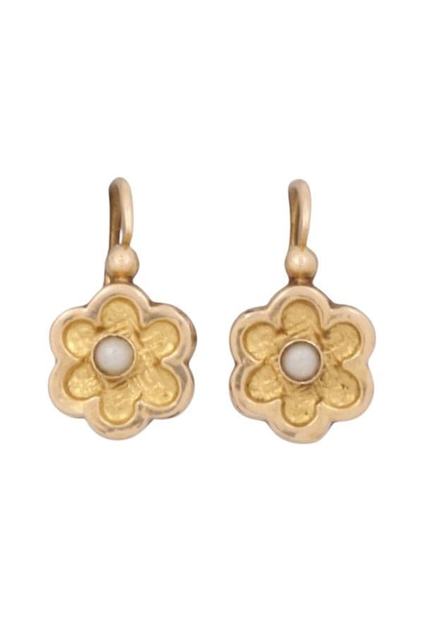 BOUCLES D'OREILLES DORMEUSES ANCIENNES — vue 1