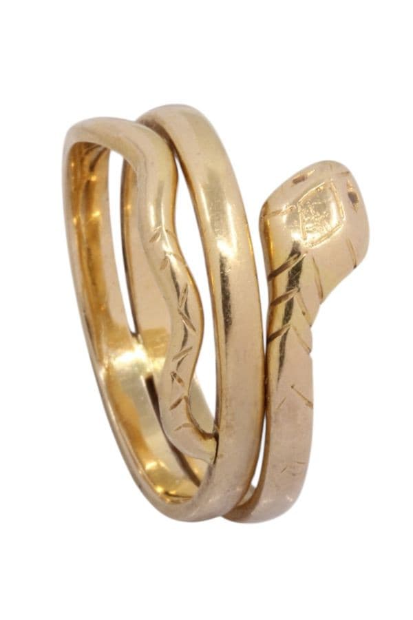 BAGUE MODERNE SERPENT — vue 5