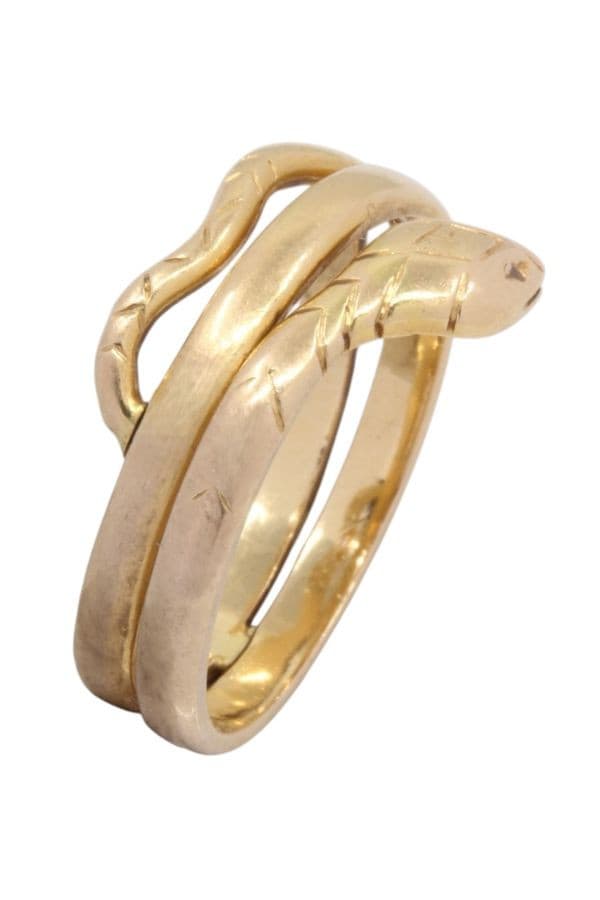 BAGUE MODERNE SERPENT — vue 3
